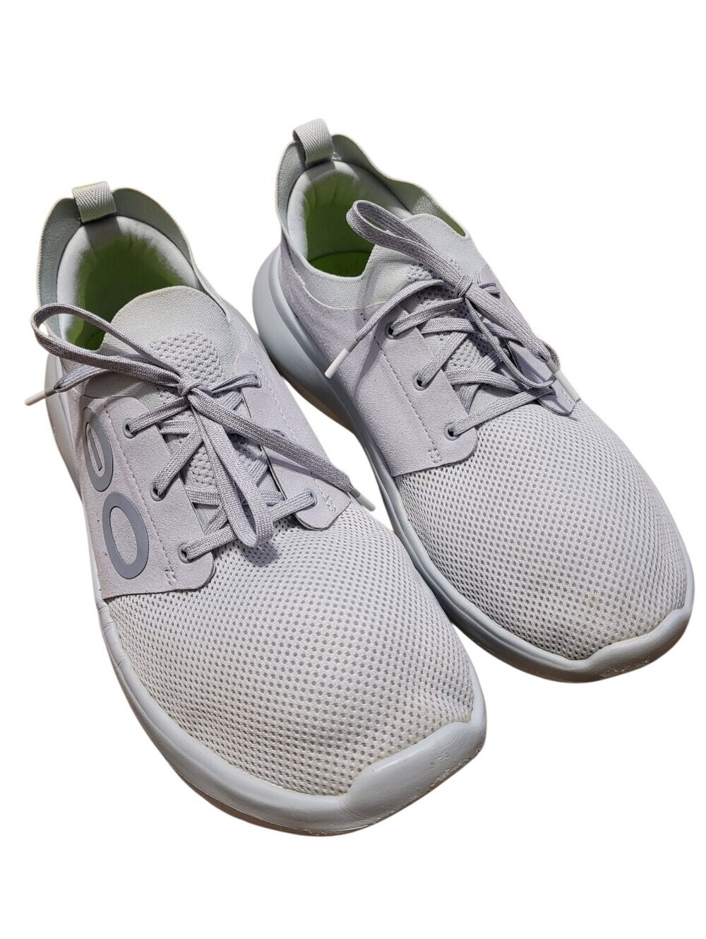 OOFOS Men's Athletic Shoes Light Gray with Green Liner